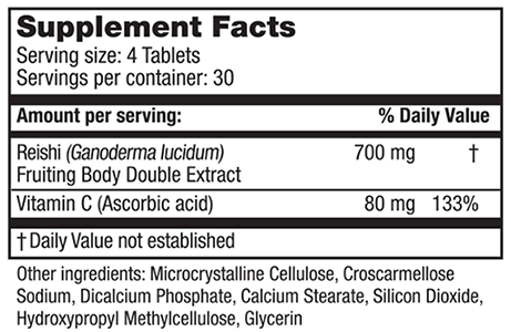 Super Reishi 120 Tablets Mushroom Wisdom Supplement - Conners Clinic
