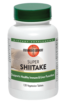 Super Shiitake 120 Tablets Mushroom Wisdom Supplement - Conners Clinic