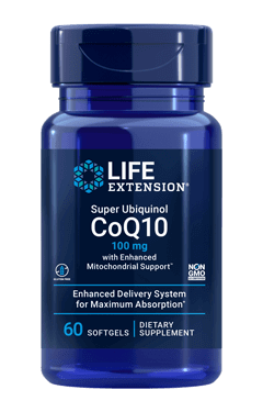 Super Ubiquinol CoQ10 100 mg 60 Softgels Life Extension - Conners Clinic