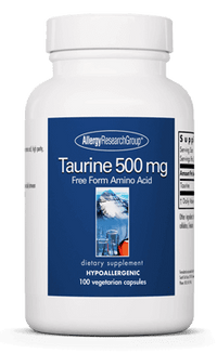 Thumbnail for Taurine 500 mg 100 Capsules Allergy Research Group Supplement - Conners Clinic