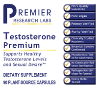 Thumbnail for Testosterone Premium - 90 caps Premier Research Labs Supplement - Conners Clinic