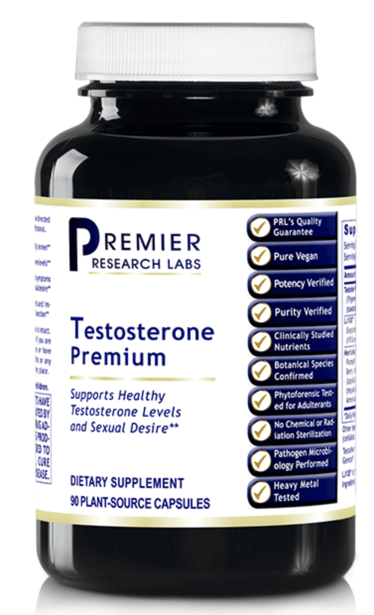 Testosterone Premium - 90 caps Premier Research Labs Supplement - Conners Clinic