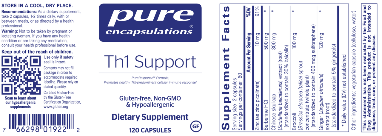 Th1 Support 120 caps * Pure Encapsulations Supplement - Conners Clinic