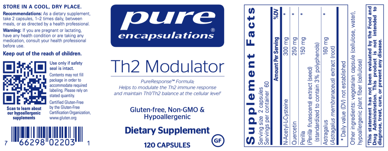Th2 Modulator 120 caps * Pure Encapsulations Supplement - Conners Clinic