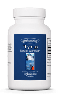 Thumbnail for Thymus Natural Glandular 75 Capsules Allergy Research Group Supplement - Conners Clinic