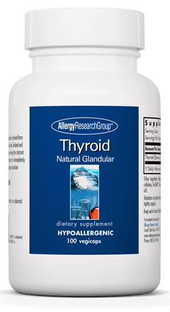 Thyroid 100 Capsules Allergy Research Group Supplement - Conners Clinic