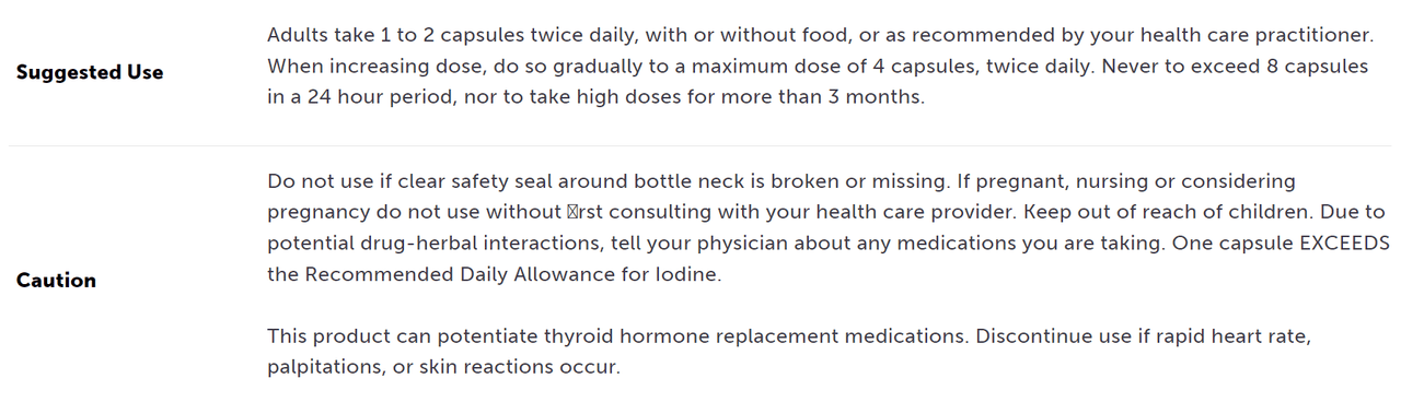 Thyroid Px 75 Capsules Restorative Formulations Supplement - Conners Clinic