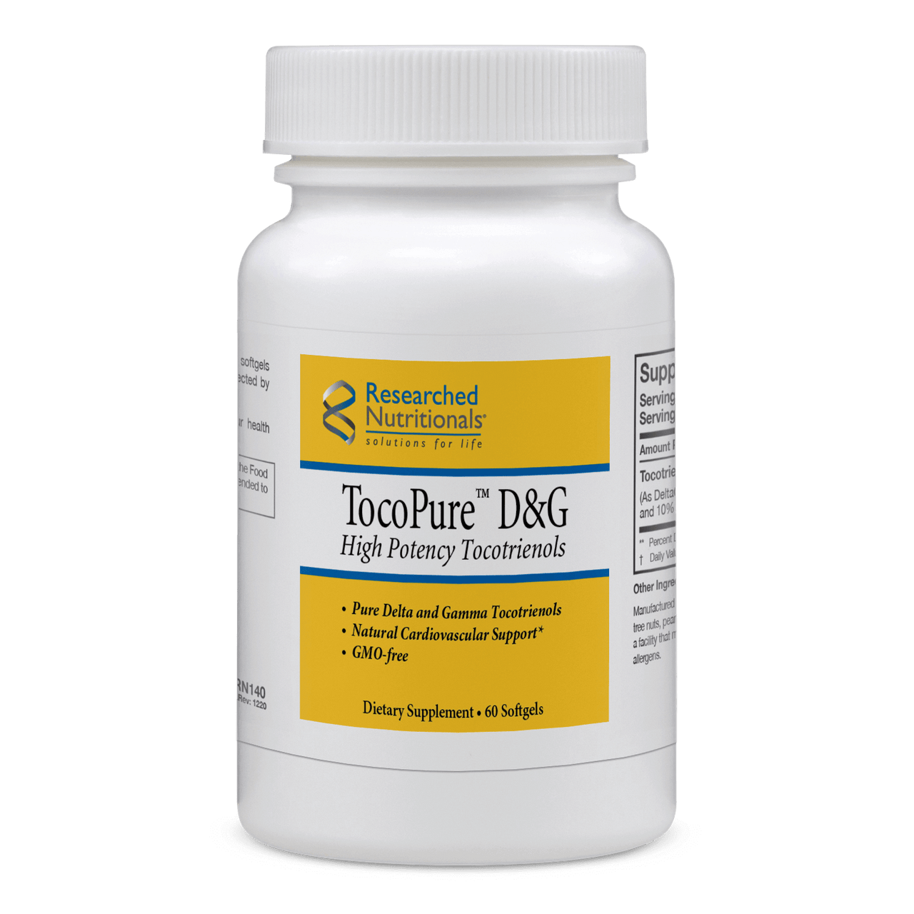 TocoPure™ D&G - 60 Softgels Researched Nutritionals Supplement - Conners Clinic