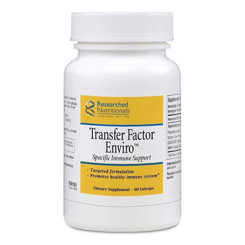Transfer Factor Enviro - 60 Capsules Researched Nutritionals Supplement - Conners Clinic