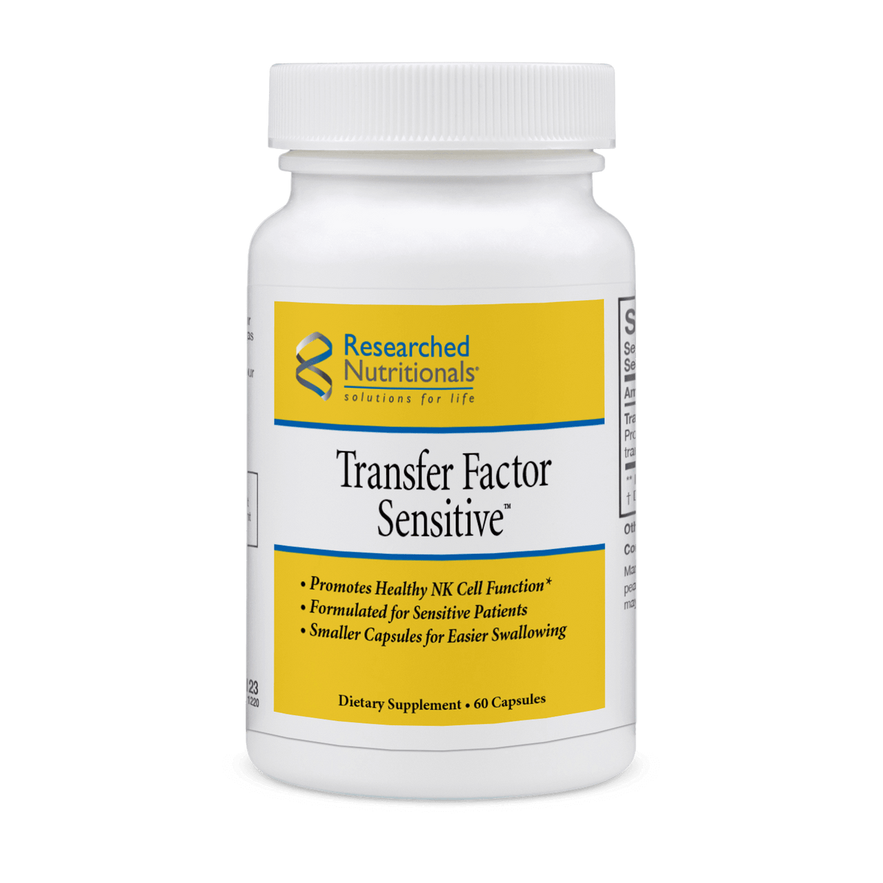 Transfer Factor Sensitive - 60 Capsules Researched Nutritionals Supplement - Conners Clinic