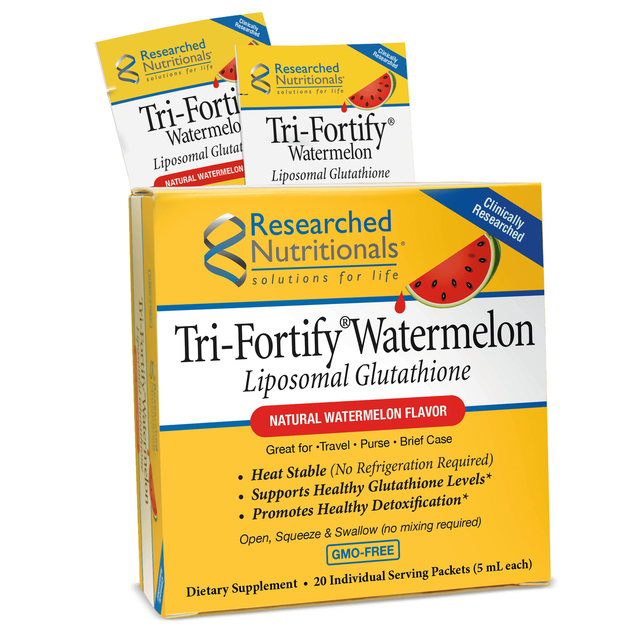 Tri-Fortify® Watermelon Box of 20 Individual Serving Packets Researched Nutritionals Supplement - Conners Clinic