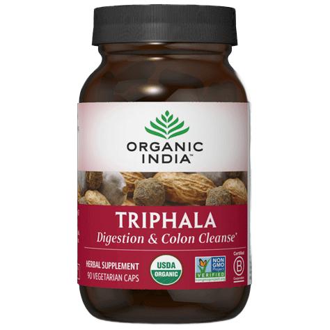 Triphala 90 Capsules Organic India Supplement - Conners Clinic