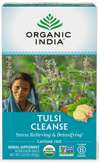 Thumbnail for Tulsi Cleanse 18 Bags Organic India Supplement - Conners Clinic
