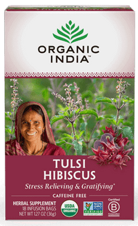Thumbnail for Tulsi Hibiscus 18 Bags Organic India Supplement - Conners Clinic