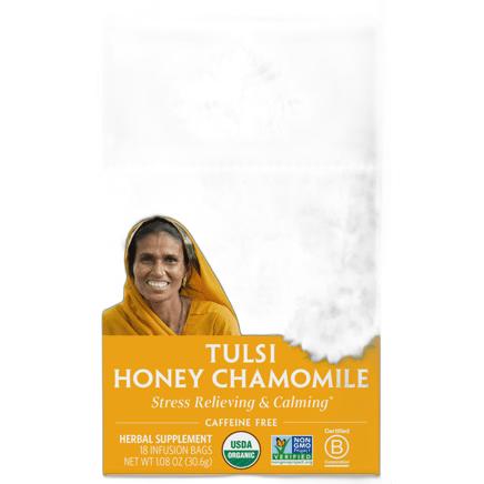 Tulsi Honey Chamomile 18 Bags Organic India Supplement - Conners Clinic