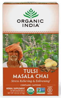 Thumbnail for Tulsi Masala Chai 18 Bags Organic India Supplement - Conners Clinic