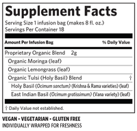 Thumbnail for Tulsi Moringa 18 Bags Organic India Supplement - Conners Clinic