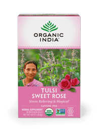 Thumbnail for Tulsi Sweet Rose 18 Bags Organic India Supplement - Conners Clinic