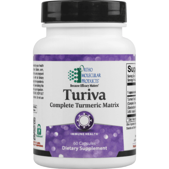 Turiva - Whole-food Turmeric - 60 capsules - PL Ortho-Molecular Supplement - Conners Clinic