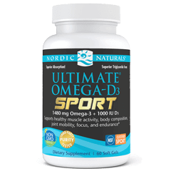 Ultimate Omega-D3 Sport 60 Softgels Nordic Naturals Supplement - Conners Clinic