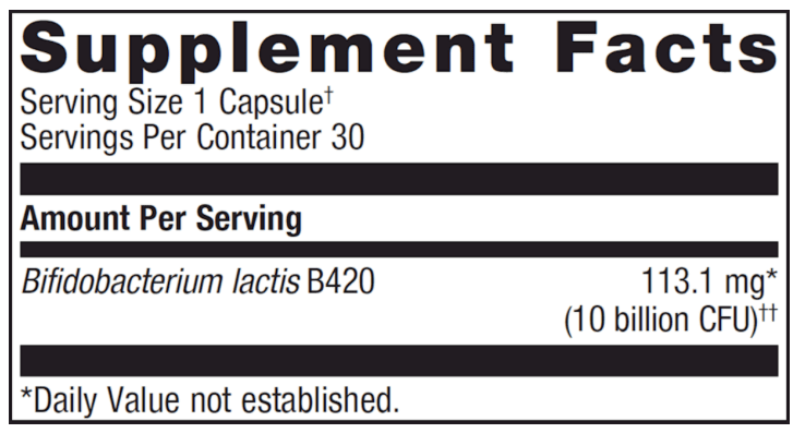 UltraFlora Control 30 caps * Metagenics Supplement - Conners Clinic