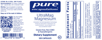 Thumbnail for UltraMag Magnesium 120 caps * Pure Encapsulations Supplement - Conners Clinic