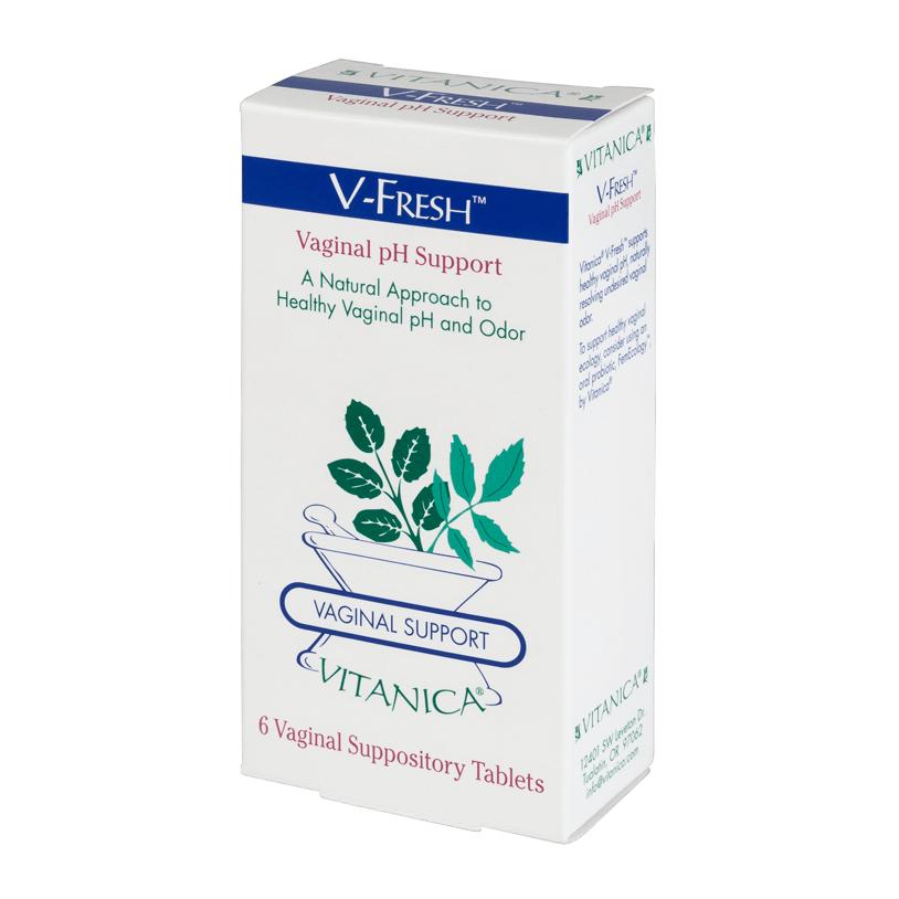 V-Fresh 6 Suppository Tablets Vitanica Supplement - Conners Clinic