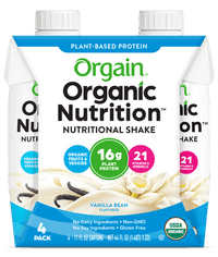 Thumbnail for Vegan Organic Nutrition Shake Sweet Vanilla Bean 4 Pack Orgain Supplement - Conners Clinic