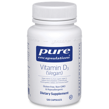 Vegan Vitamin D 120 caps * Pure Encapsulations Supplement - Conners Clinic