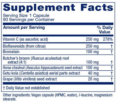 VeinoBlend 90 Capsules Vitanica Supplement - Conners Clinic