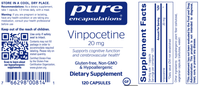 Thumbnail for Vinpocetine 20 mg 120 vegcaps * Pure Encapsulations Supplement - Conners Clinic