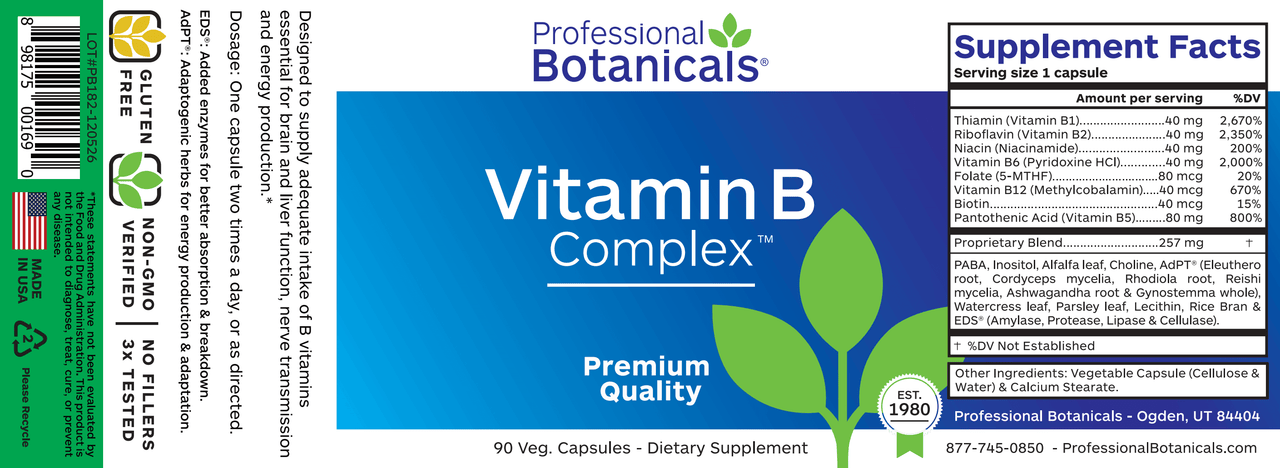 VITAMIN B COMPLEX (90C) Biotics Research Supplement - Conners Clinic