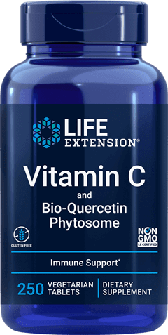 Vitamin C and Bio-Quercetin Phytosome 250 Tablets Life Extension - Conners Clinic