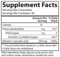 Thumbnail for Vitamin C Gummies 60 Gummies Carlson Labs Supplement - Conners Clinic