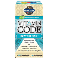 Thumbnail for Vitamin Code Raw Vitamin E 60 vegcaps * Garden of Life Supplement - Conners Clinic