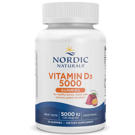 Vitamin D3 5000 Gummies 30 Gummies Nordic Naturals Supplement - Conners Clinic