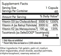 Thumbnail for Vitamin D3 Complete 5000 with MK7, Vitamin A & E - 60 caps Allergy Research Group Supplement - Conners Clinic