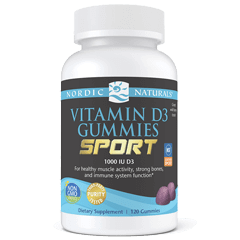 Vitamin D3 Gummies Sport 120 Gummies Nordic Naturals Supplement - Conners Clinic