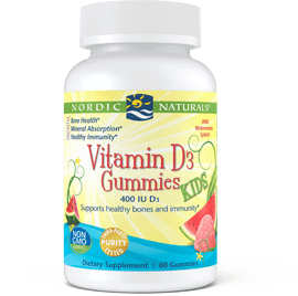 Vitamin D3 Kids Gummies Wild Watermelon Splash 60 Gummies Nordic Naturals Supplement - Conners Clinic