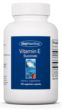 Thumbnail for Vitamin E Succinate 100 Capsules Allergy Research Group Supplement - Conners Clinic