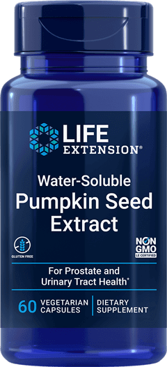 Water-Soluble Pumpkin Seed Extract 60 Capsules Life Extension - Conners Clinic