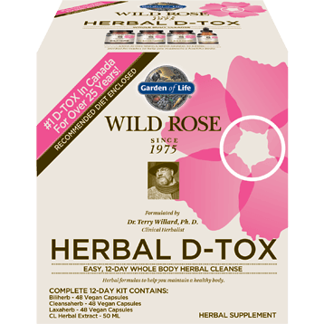 Wild Rose Herbal D-Tox 1 kit * Garden of Life Supplement - Conners Clinic
