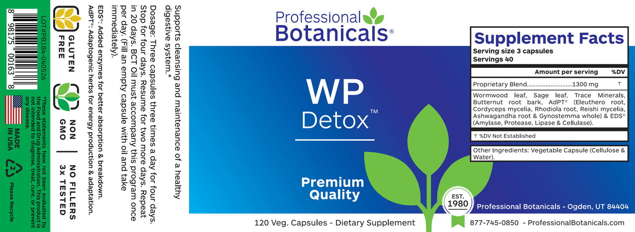 WP DETOX (120C) Biotics Research Supplement - Conners Clinic