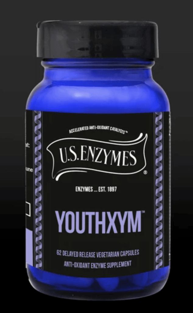 Youthxym - 62 capsules U.S. Enzymes Supplement - Conners Clinic