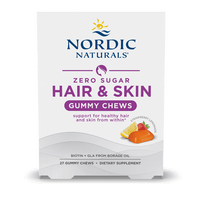 Thumbnail for Zero Sugar Hair & Skin Strawberry Lemonade 27 Gummy Chews Nordic Naturals Supplement - Conners Clinic