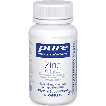 Zinc (citrate) 60 vcaps * Pure Encapsulations Supplement - Conners Clinic
