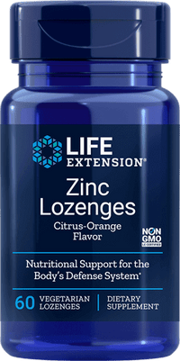 Thumbnail for Zinc Lozenges Citrus-Orange Flavor 60 Lozenges Life Extension - Conners Clinic