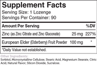 Thumbnail for Zinc Lozenges Elderberry Flavor 90 Lozenges Zahler Supplement - Conners Clinic