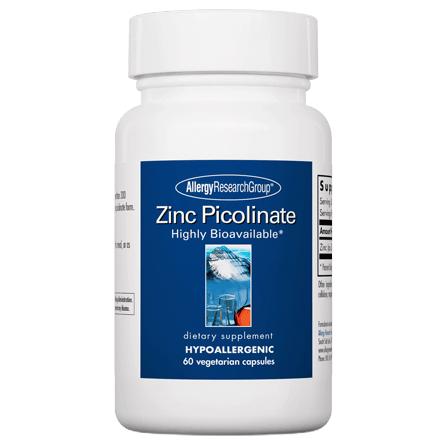 Zinc Picolinate 60 Capsules Allergy Research Group Supplement - Conners Clinic