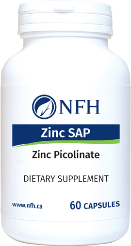 Zinc SAP 60 Softgels NFH Supplement - Conners Clinic